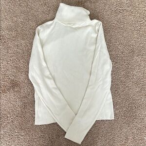 ZARA White Turtle Neck Long Sleeve